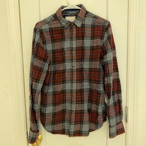 Denim & Flower Flannel Shirt